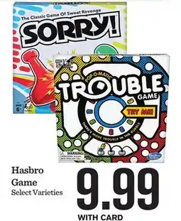 Mariano's Hasbro Game offer