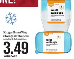 Mariano's Kroger SmartWay Storage Containers offer
