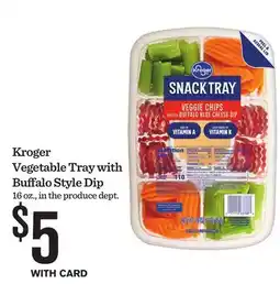 Mariano's Kroger Vegetable Tray with Buffalo Style Dip offer