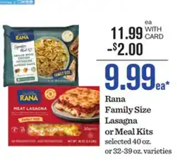Mariano's Rana Family Size Lasagna or Meal Kits offer