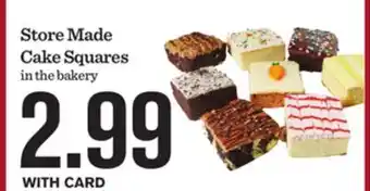 Mariano's Store Made Cake Squares offer