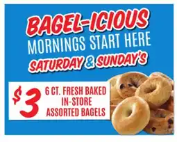 Jewel-Osco FRESH BAKED IN-STORE ASSORTED BAGELS offer