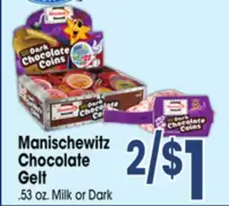 Jewel-Osco Manischewitz Chocolate Gelt offer