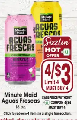 Jewel-Osco Minute Maid Aguas Frescas offer