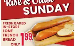 Jewel-Osco FRESH BAKED IN-STORE LONE FRENCH BREAD offer