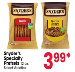 Jewel-Osco Snyder's Specialty Pretzels offer