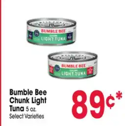 Jewel-Osco Bumble Bee Chunk Light Tuna offer