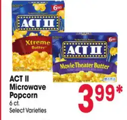 Jewel-Osco ACT II Microwave Popcorn offer