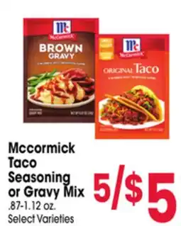 Jewel-Osco Mccormick Taco Seasoning or Gravy Mix offer