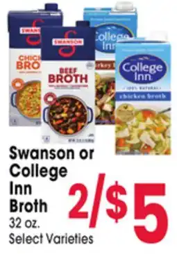 Jewel-Osco Swanson or College Inn Broth offer