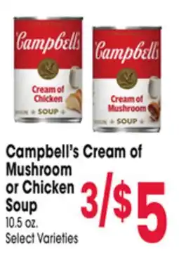 Jewel-Osco Campbell's Cream of Mushroom or Chicken Soup offer