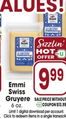 Jewel-Osco Emmi Swiss Gruyere offer