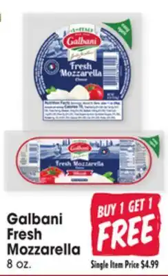 Jewel-Osco Galbani Fresh Mozzarella offer