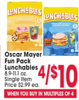 Jewel-Osco Oscar Mayer Fun Pack Fun Pack Lunchables offer