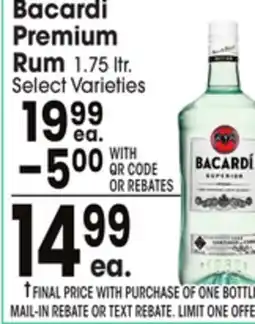 Jewel-Osco Bacardi Premium Rum offer