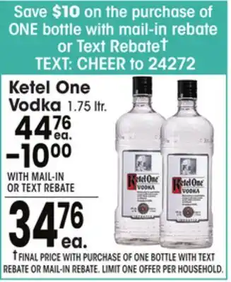 Jewel-Osco Ketel One Vodka offer