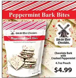 Jewel-Osco Chocolate Bark with Crushed Peppermint offer