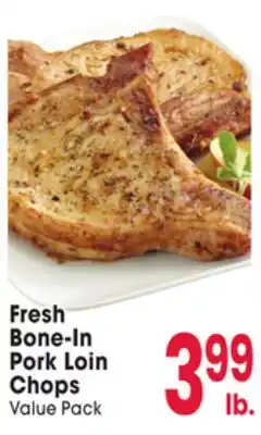 Jewel-Osco Fresh Bone-In Pork Loin Chops offer