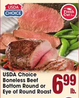 Jewel-Osco USDA Choice Boneless Beef Bottom Round or Eye of Round Roast offer
