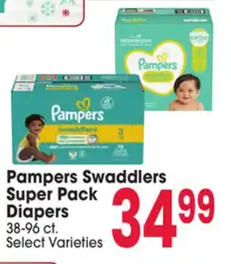 Jewel-Osco Pampers Swaddlers Super Pack Super Pack Diapers Diapers offer