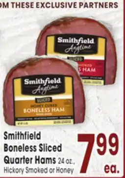 Jewel-Osco Smithfield Boneless Sliced Quarter Hams offer