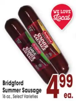 Jewel-Osco Bridgford Summer Sausage offer