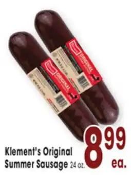Jewel-Osco Klement's Original Summer Sausage offer