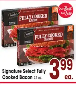 Jewel-Osco Signature Select Fully Cooked Bacon offer