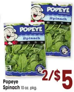 Jewel-Osco Popeye Spinach offer
