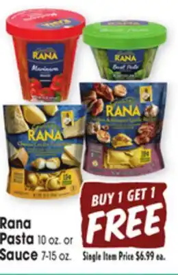 Jewel-Osco Rana Pasta 10 oz. or Sauce 7-15 oz offer