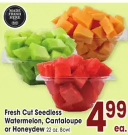 Jewel-Osco Fresh Cut Seedless Watermelon, Cantaloupe or Honeydew offer