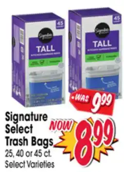 Jewel-Osco Signature Select Trash Bags offer