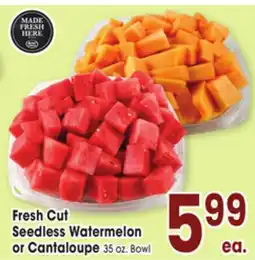 Jewel-Osco Fresh Cut Seedless Watermelon or Cantaloupe offer