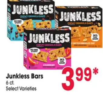 Jewel-Osco Junkless Bars offer