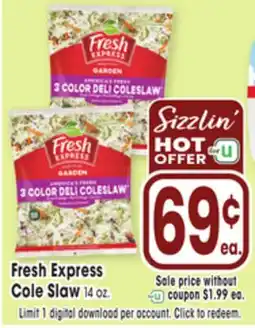 Jewel-Osco Fresh Express Cole Slaw offer