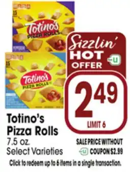 Jewel-Osco Totino's Pizza Rolls offer
