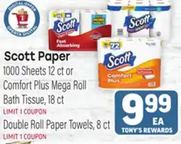Tony’s Fresh Market Scott Paper offer