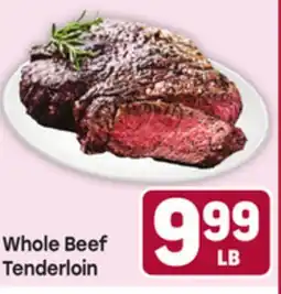 Tony’s Fresh Market Whole Beef Tenderloin offer