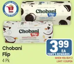 Tony’s Fresh Market Chobani Flip offer