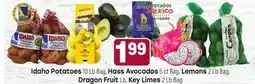 Tony’s Fresh Market Idaho Potatoes, Hass AvocadosL, Lemons, Dragon Fruit Lb, or Key Limes offer