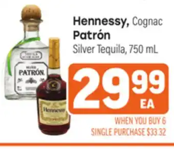 Tony’s Fresh Market Hennessy, Cognac Patrón Silver Tequila offer