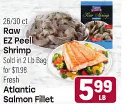 Tony’s Fresh Market Raw EZ Peel Shrimp or Atlantic Salmon Fillet offer