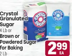 Tony’s Fresh Market Crystal Granulated Sugar 4Lb or Powdered Sugar for Baking 2Lb offer