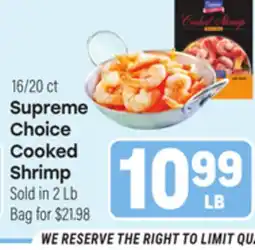 Tony’s Fresh Market Supreme Choice Cooked Shrimp offer