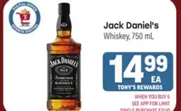 Tony’s Fresh Market Jack Daniel's offer