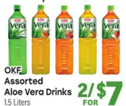 Tony’s Fresh Market OKF Assorted Aloe Vera Drinks offer