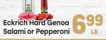 Tony’s Fresh Market Eckrich Hard Genoa Salami or Pepperoni offer