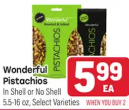 Tony’s Fresh Market Wonderful Pistachios offer