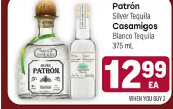 Tony’s Fresh Market Patrón Silver Tequila Casamigos Blanco Tequila offer