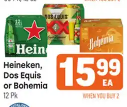 Tony’s Fresh Market Heineken,Dos Equis or Bohemia offer